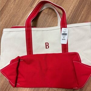 NWT LL BEAN zipper tote bag